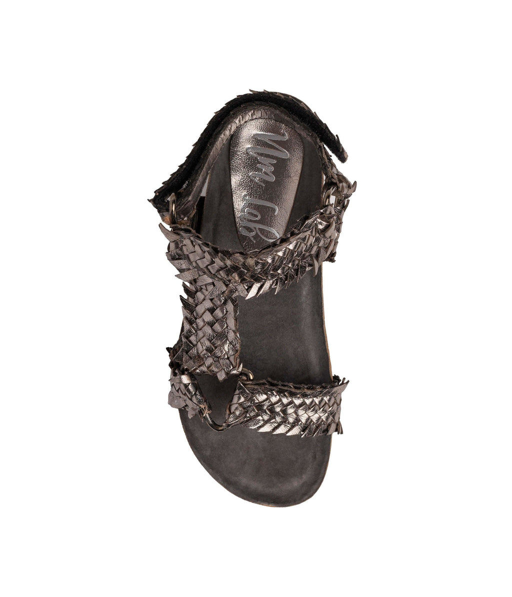 River Dance Woven Sandal in Pewter in - Shoes photo