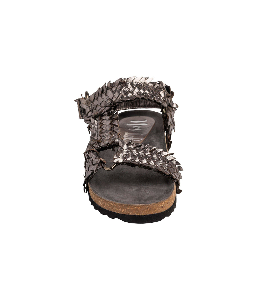 River Dance Woven Sandal in Pewter in - Shoes photo