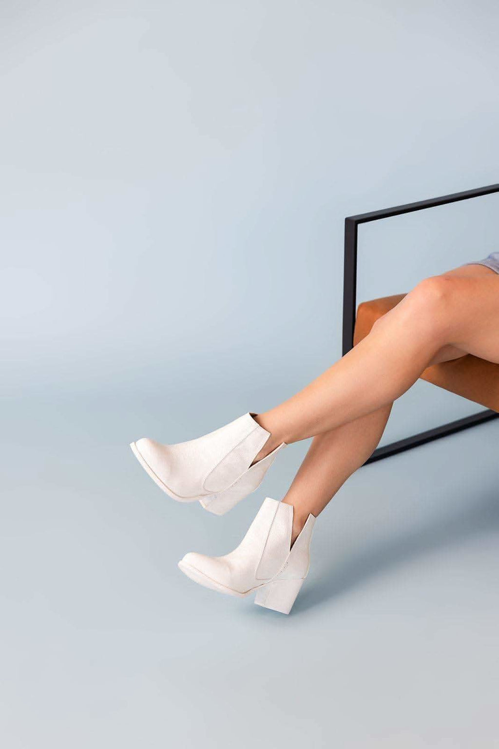 Tarim Bootie in White Croc - SwagglyLife Home & Fashion