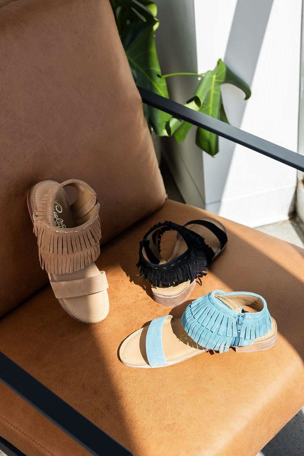 Fringe Star Sandal in Teal - SwagglyLife Home & Fashion