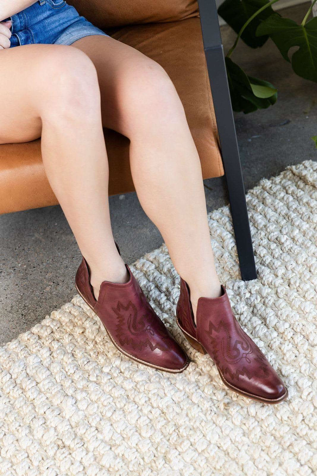 NAUGHTY MONKEY Kickin' Booties in Burgundy in - Shoes photo