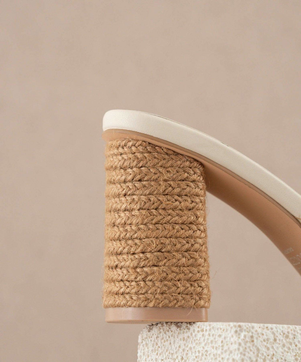 The Santiago | Toffee Raffia Heel in - HEELS photo