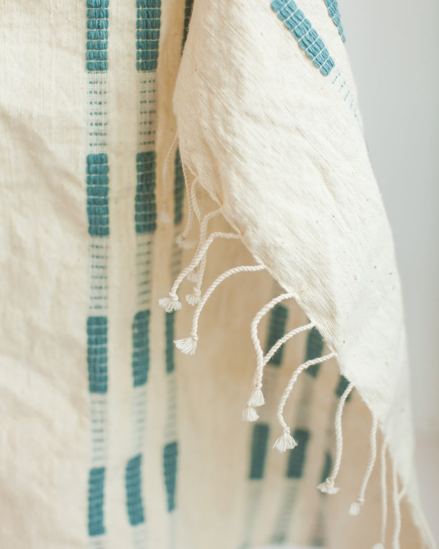 Soho Cotton Hand Towel in Aqua - Kitchen Towels photo