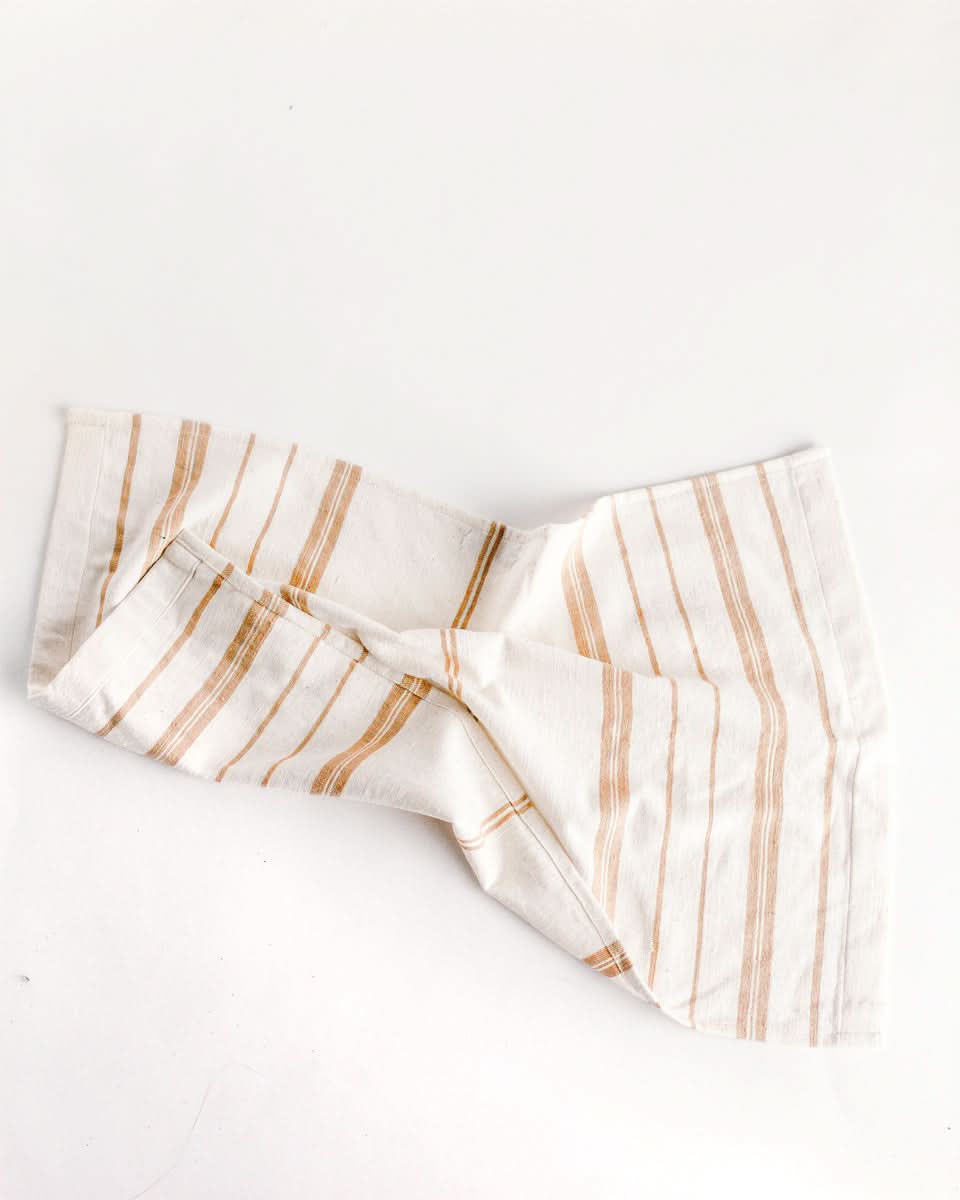 Avery Cotton Tea Towel in Beige - Kitchen Towels photo