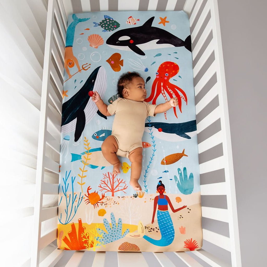 Beyond The Reef Standard Size Crib Sheet in - Crib sheets photo