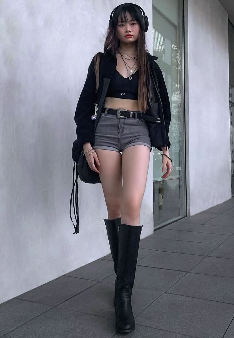 Renny Buckle Strap Embellished Calf Boots in - Boots photo