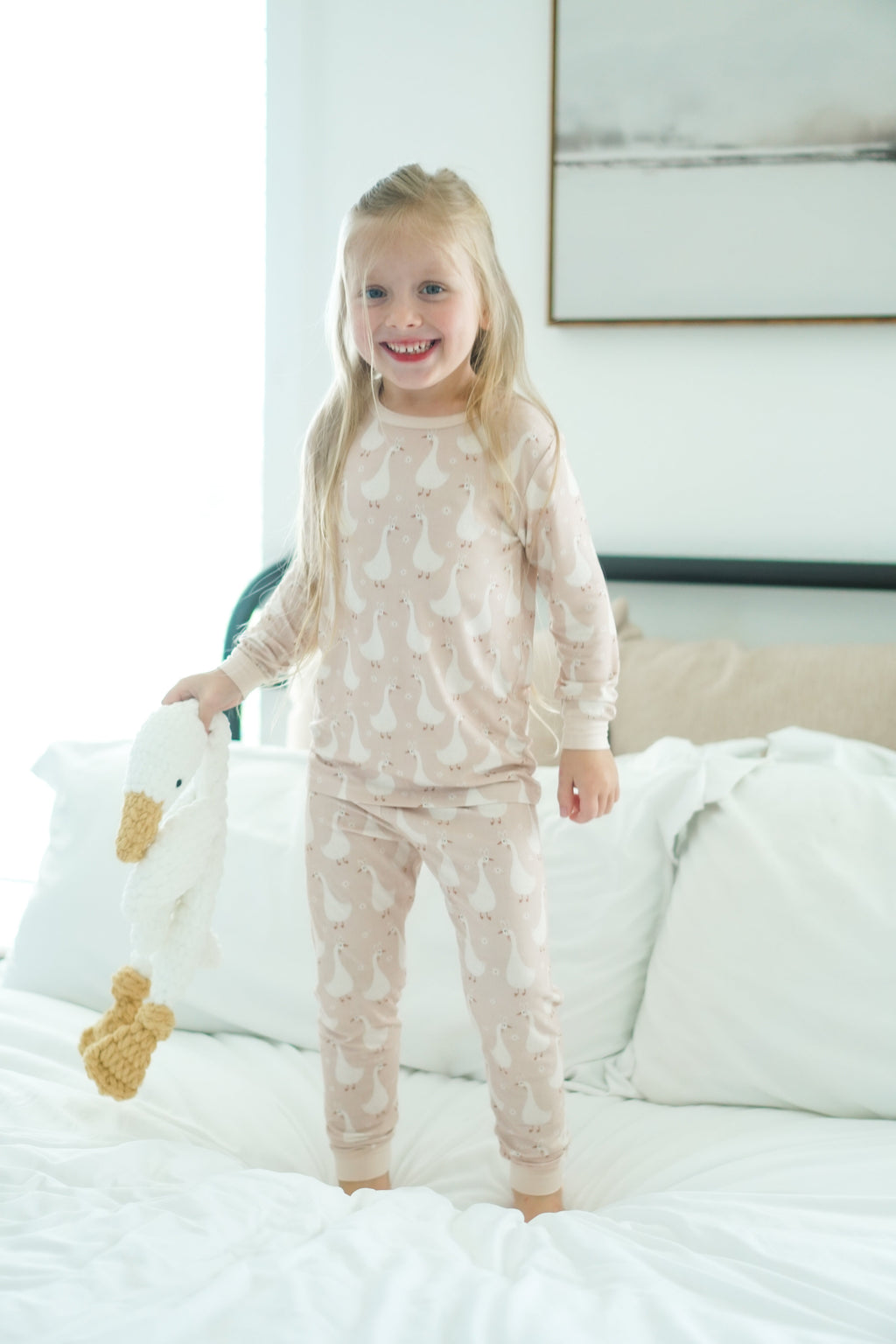 Silly Goose on the Loose 2pc Bamboo Pajamas in - photo
