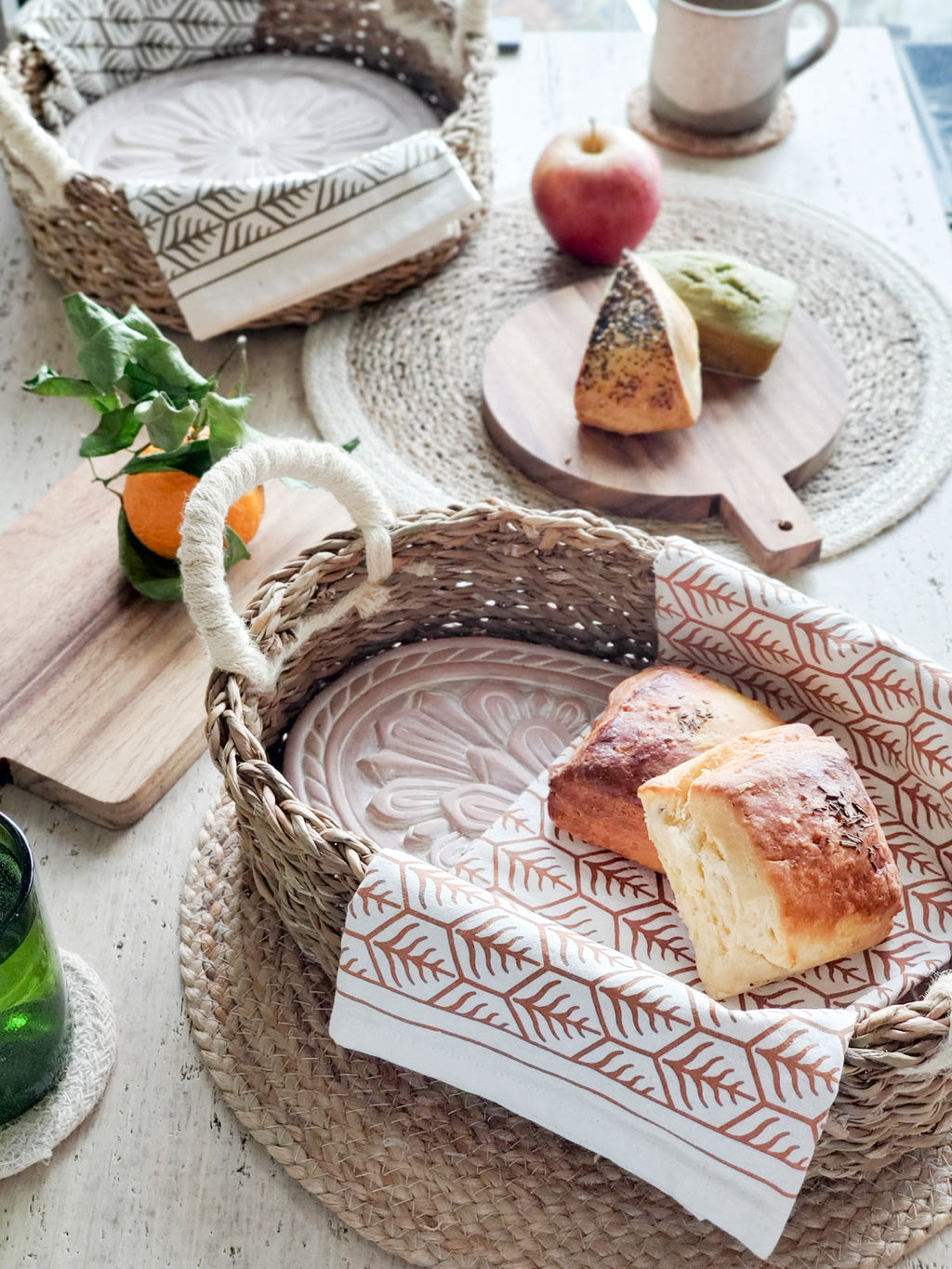 KORISSA Bread Warmer & Basket - Flower in - KITCHEN photo