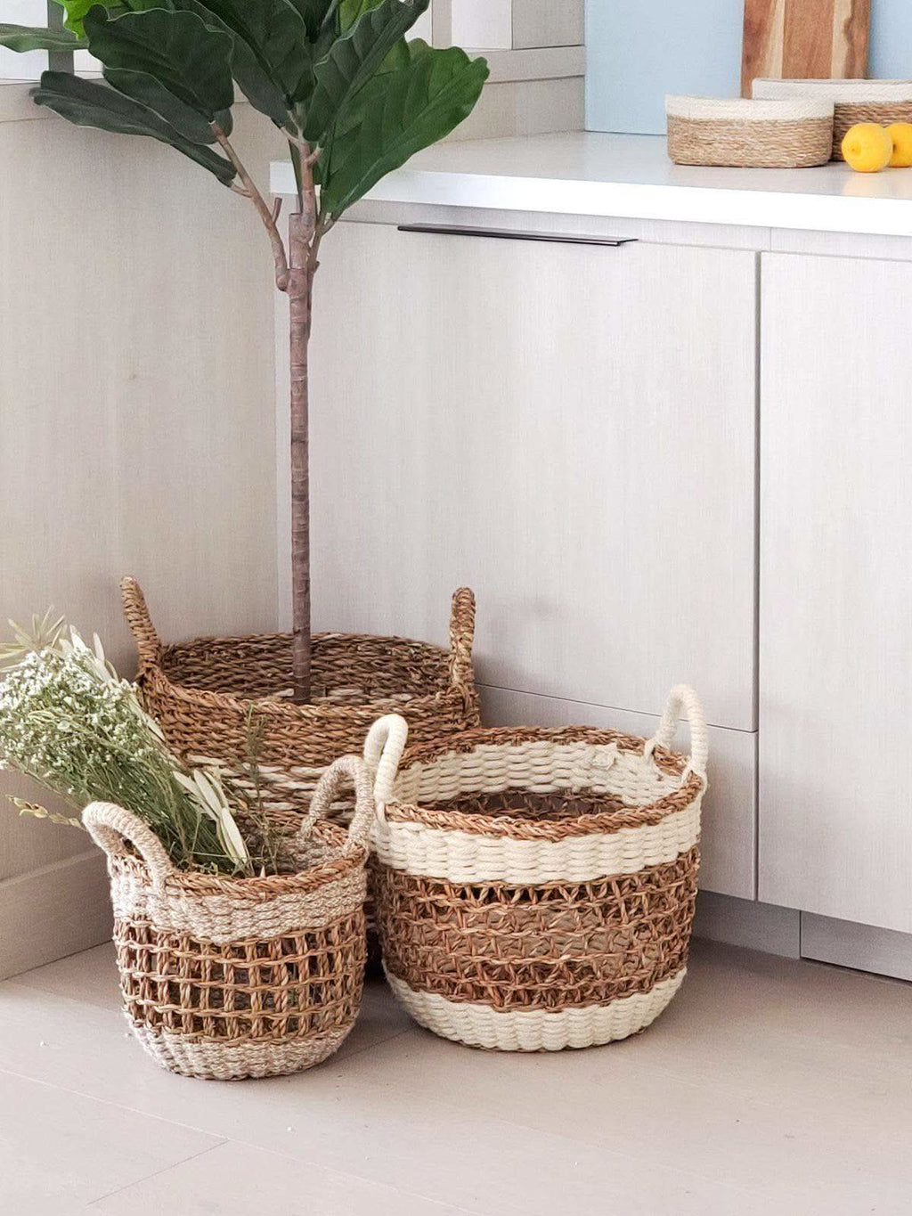Ula Mesh Basket - Natural in - STORAGE photo