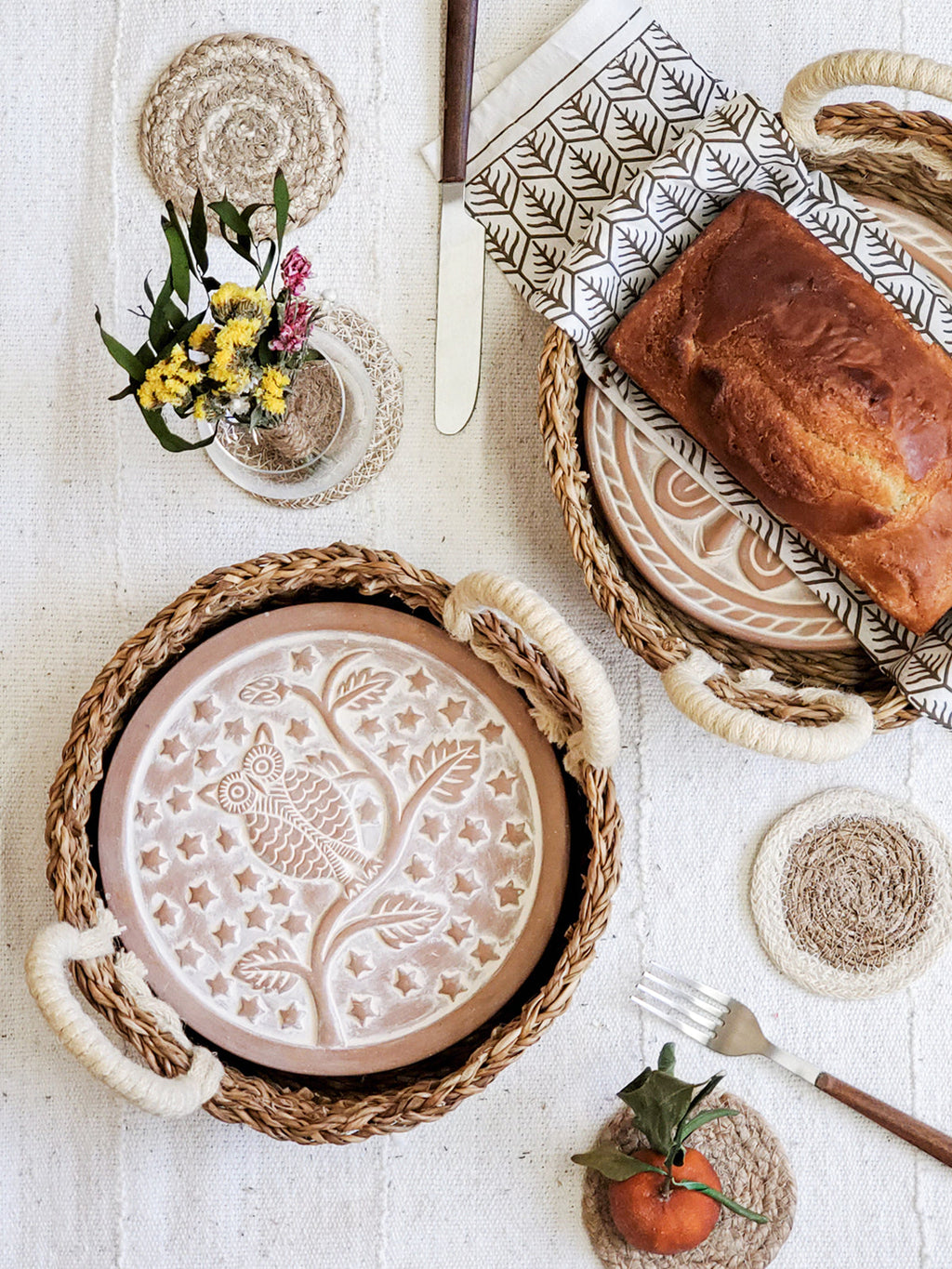 KORISSA Bread Warmer & Basket - Owl Round in - KITCHEN photo
