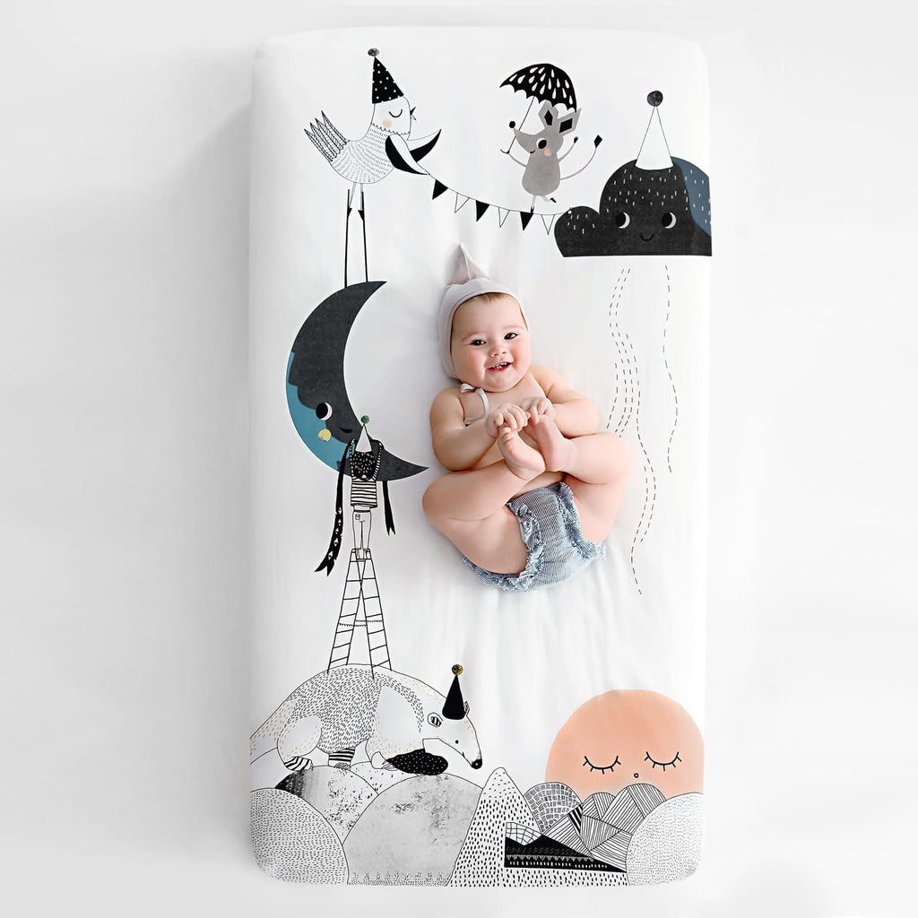 The Moon's Birthday Standard Size Crib Sheet in - Crib sheets photo