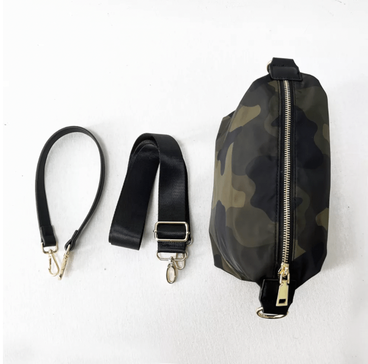 Jessie Crossbody | Choose Your Strap in Green Camo - Bags photo