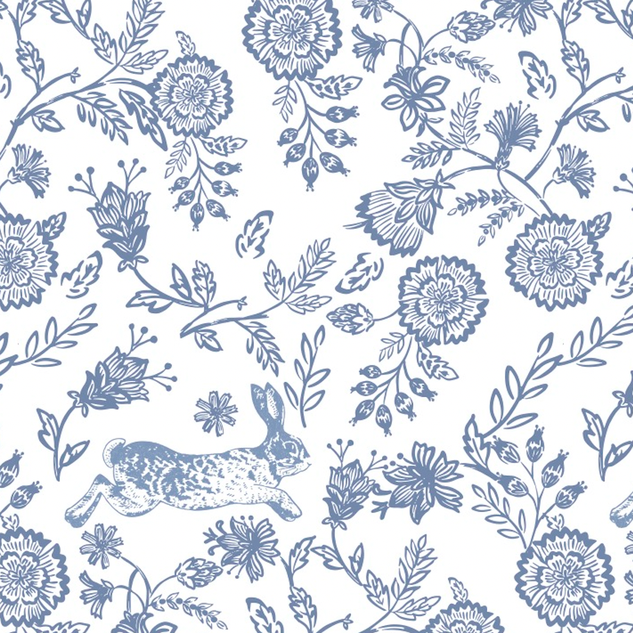 Floral Bunnies Long Pajama Set - SwagglyLife Home & Fashion