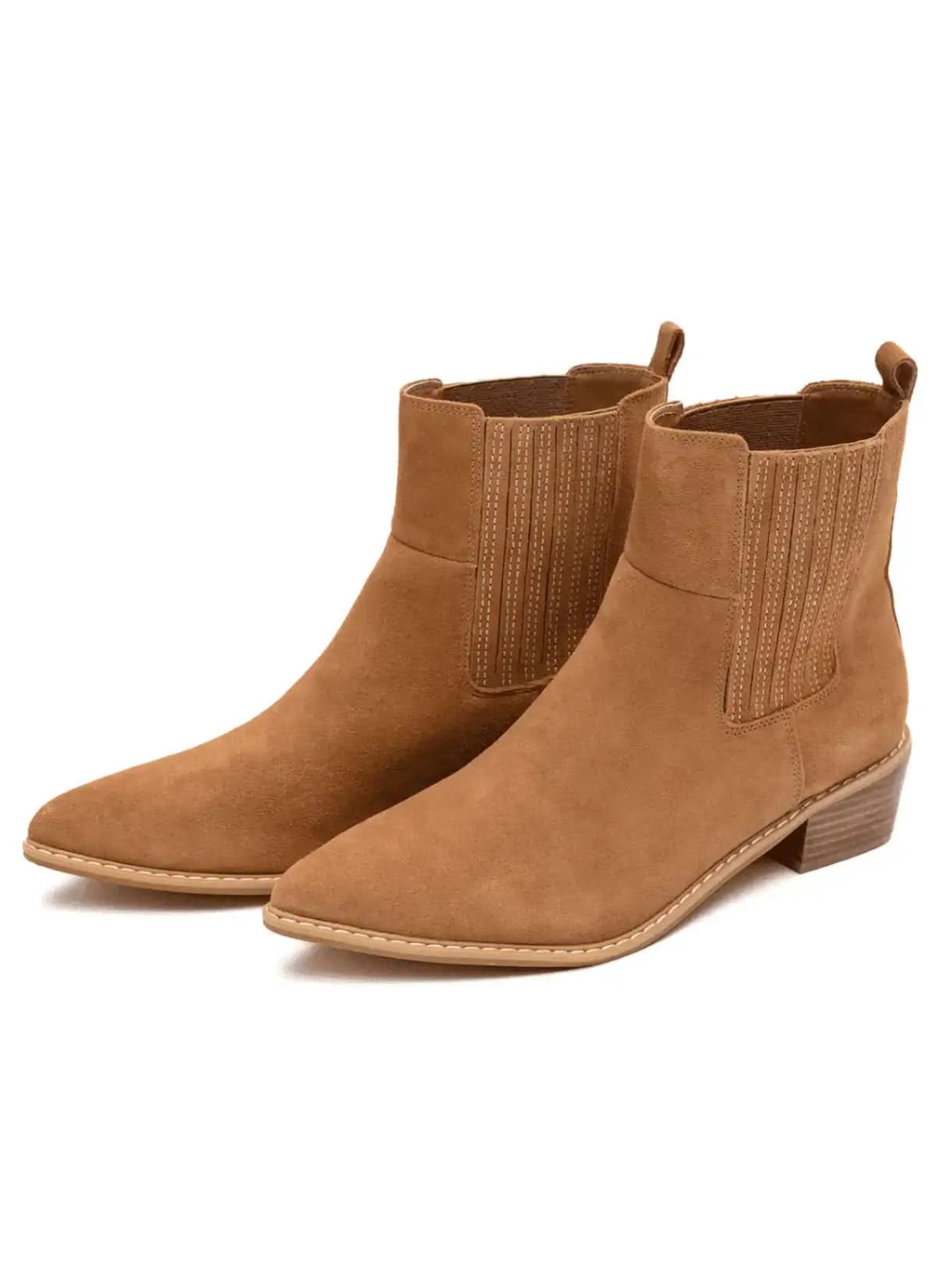 Naughty Monkey Leonor Suede Ankle Boot in Tan in - Shoes photo