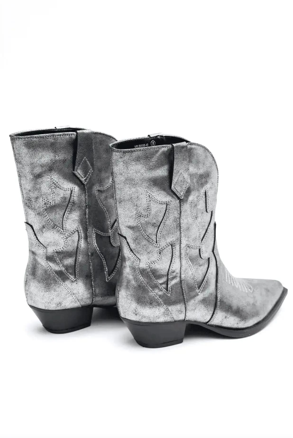 Jersey Metallic Boot in Silver in - Shoes photo