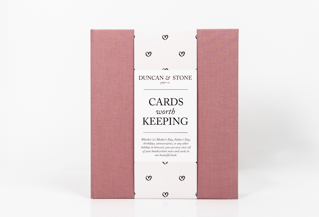 Duncan & Stone Cards Worth Keeping in Mauve - Journal photo
