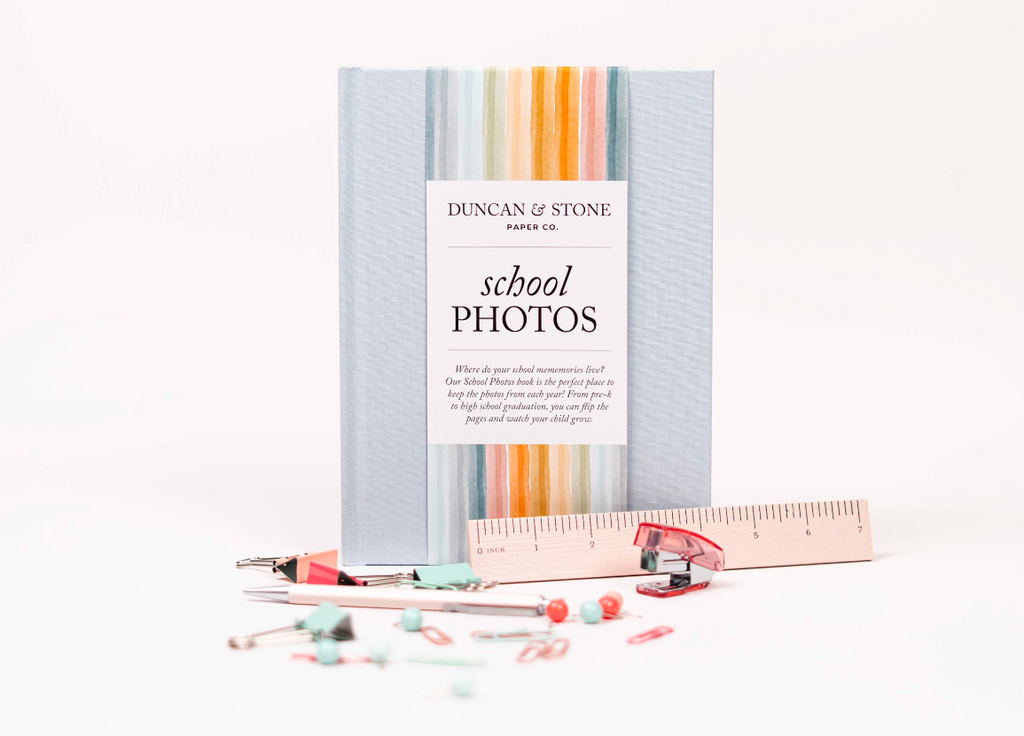 School Photos Album in Sky Blue - photo