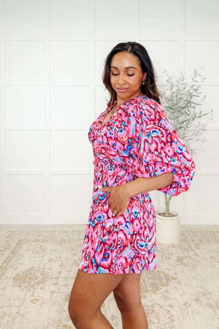 Seems Okay Abstract Print Romper - SwagglyLife Home & Fashion Seems Okay Abstract Print Romper - SwagglyLife Home & Fashion