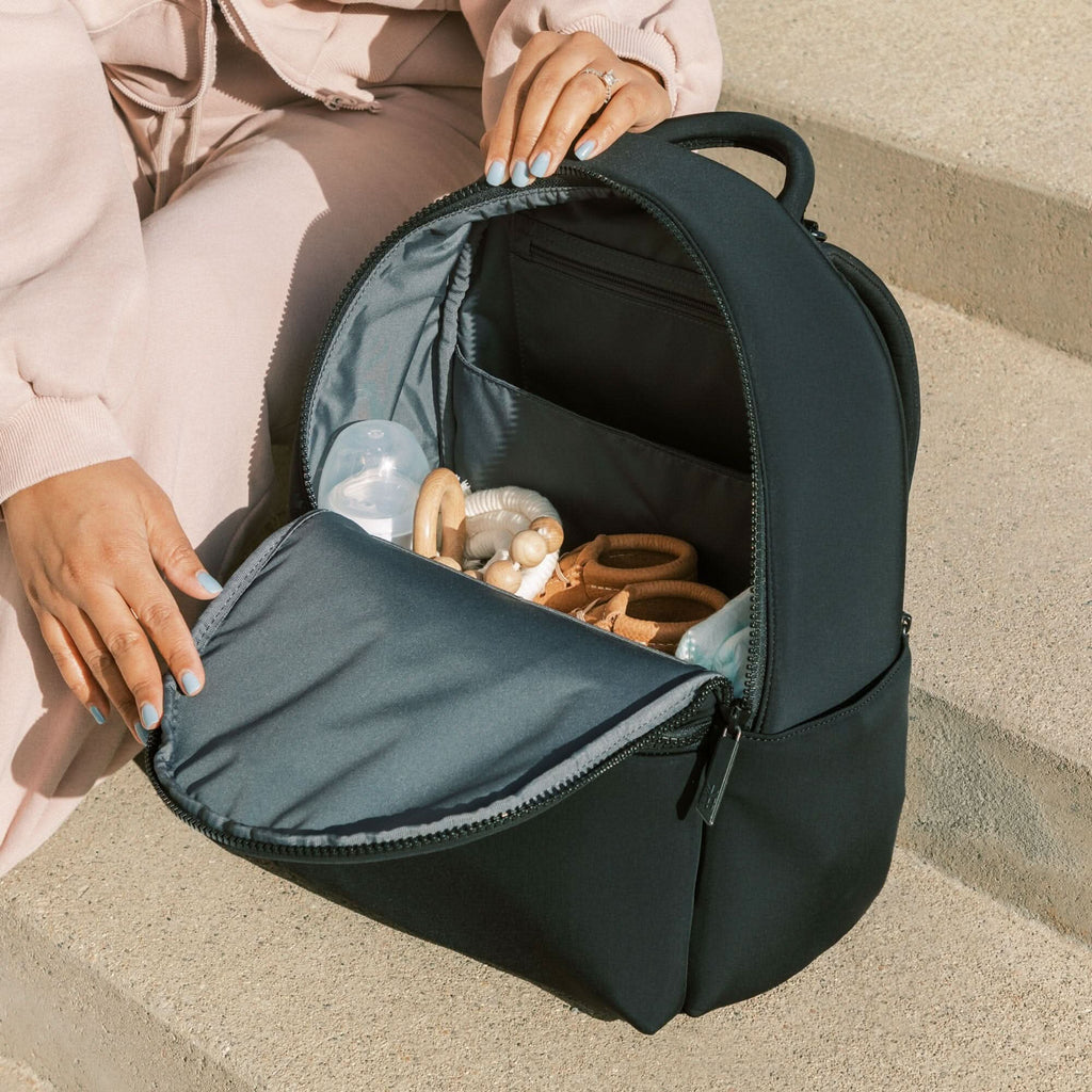 Freshly Picked Ebony Seoul City Diaper Bag in - Seoul City Backpack photo