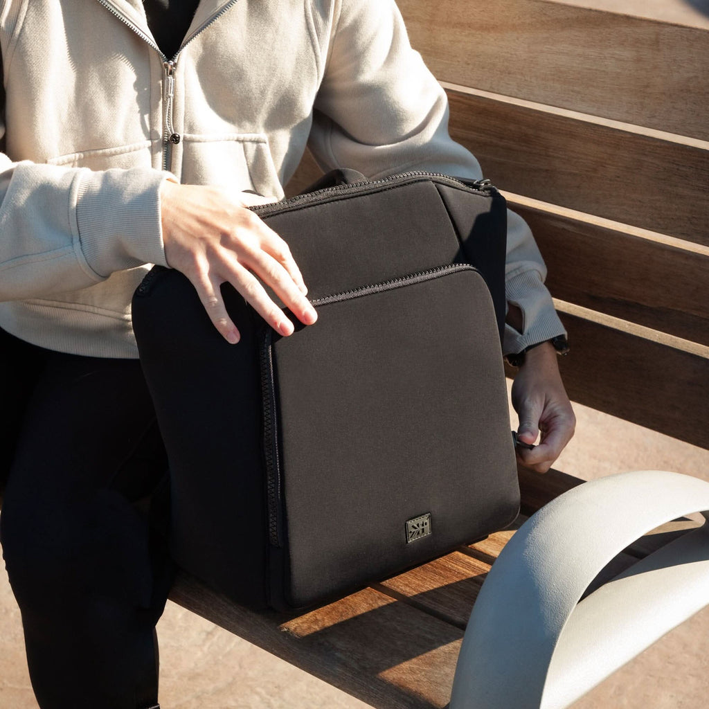 Freshly Picked Ebony Seoul Diaper Bag II in - Seoul Backpack photo
