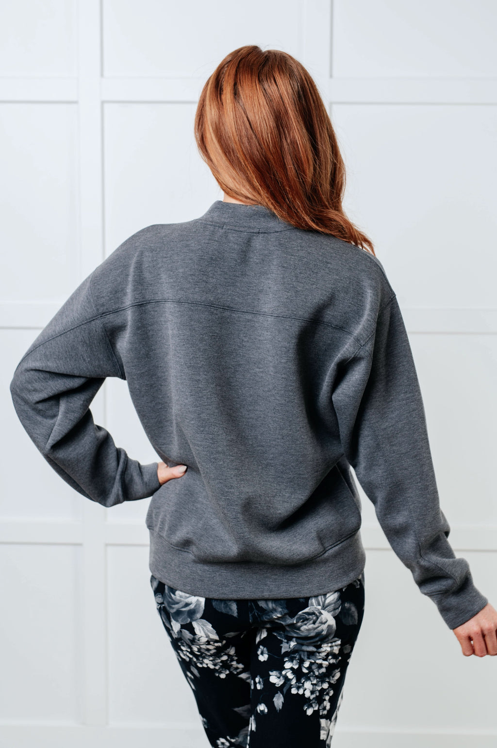 Settle In Mock Neck Sweatshirt in - Tops photo