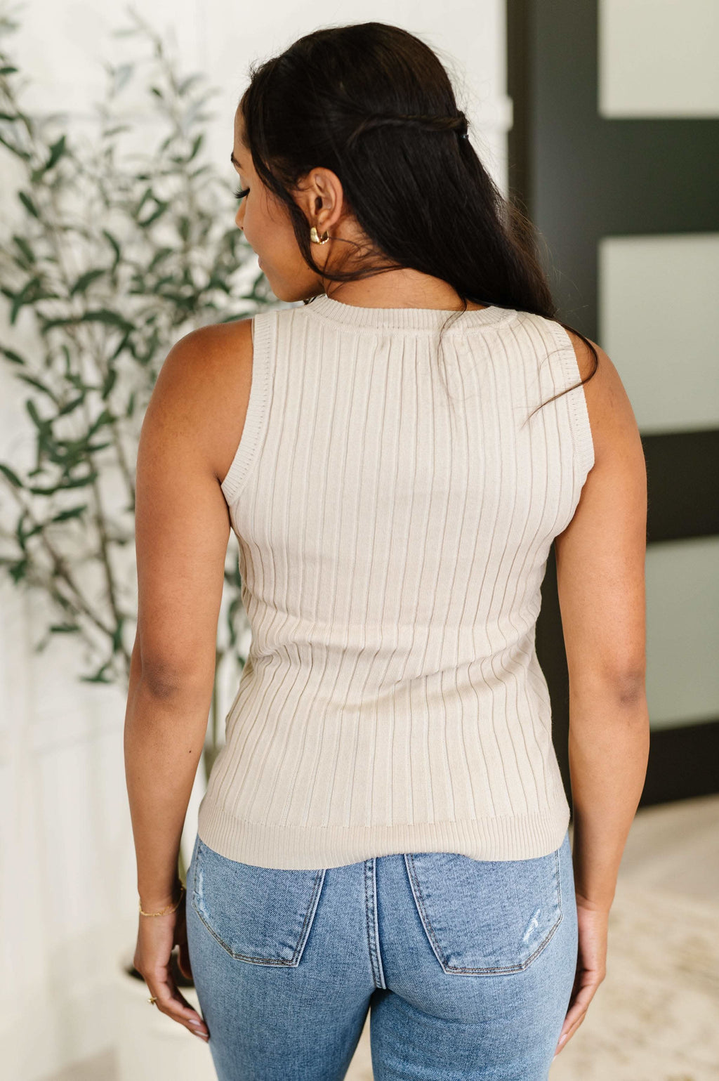 She's Exceptional Ribbed Crew Neck Tank Top in - Tops photo