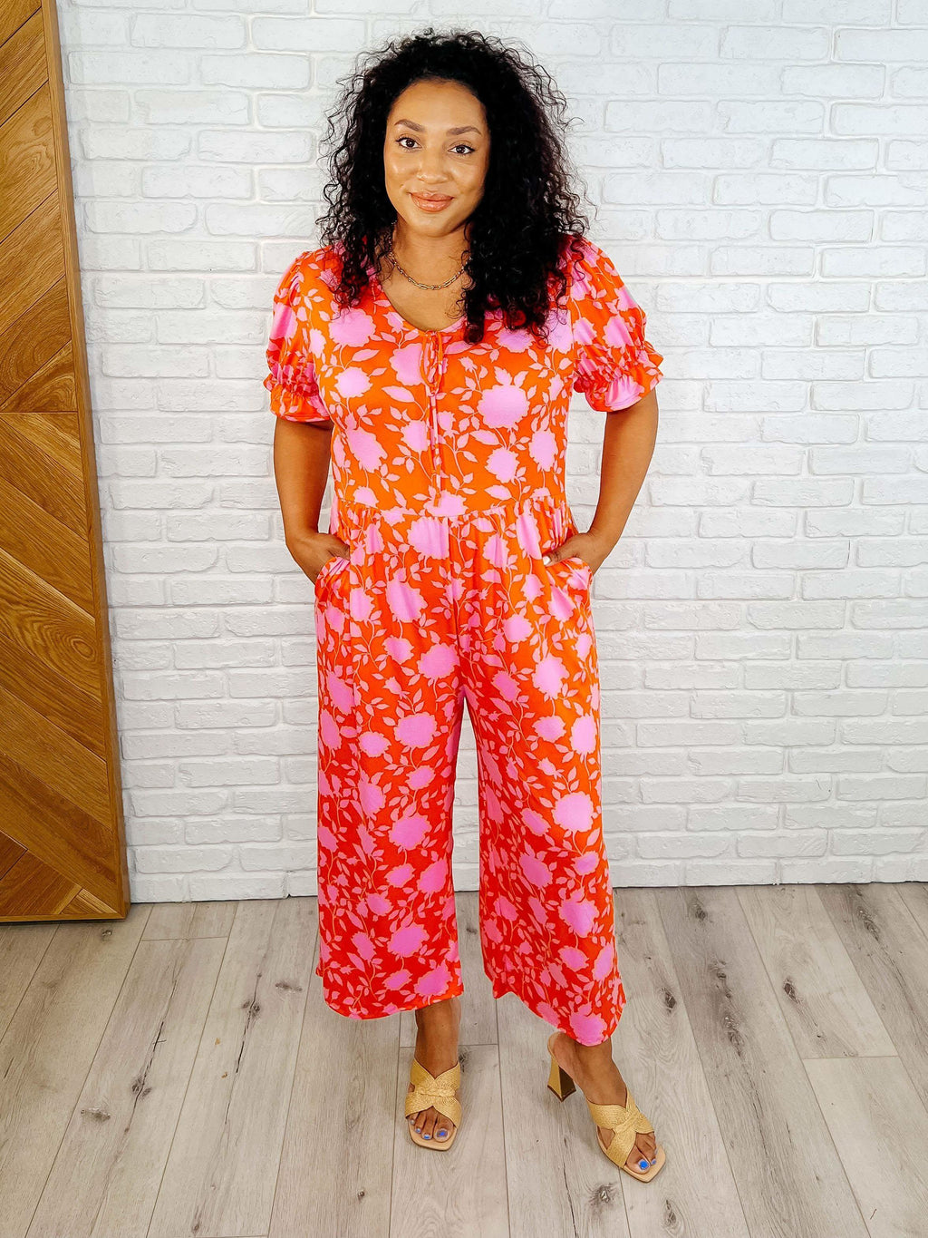 She's got Mojo Puff Sleeve Jumpsuit in - Womens photo