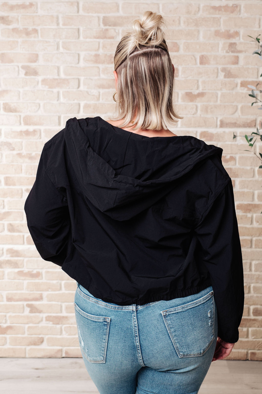 Sky of Only Clouds Zip Up in Black in - Layers photo