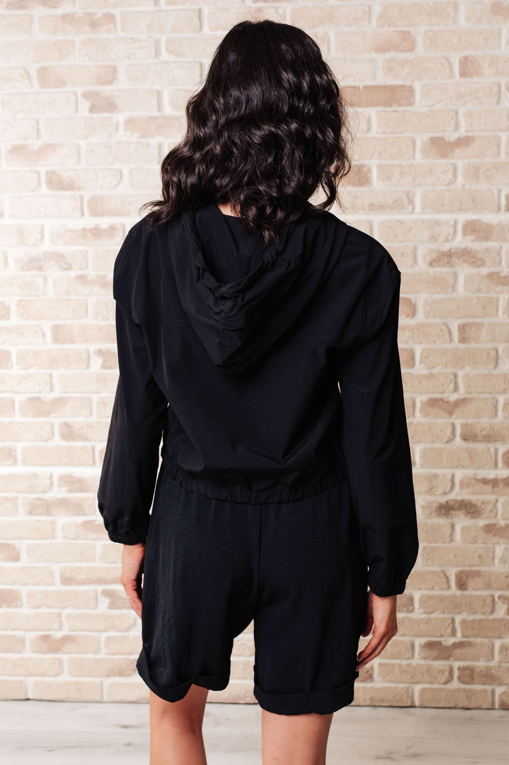 Sky of Only Clouds Zip Up in Black in - Layers photo