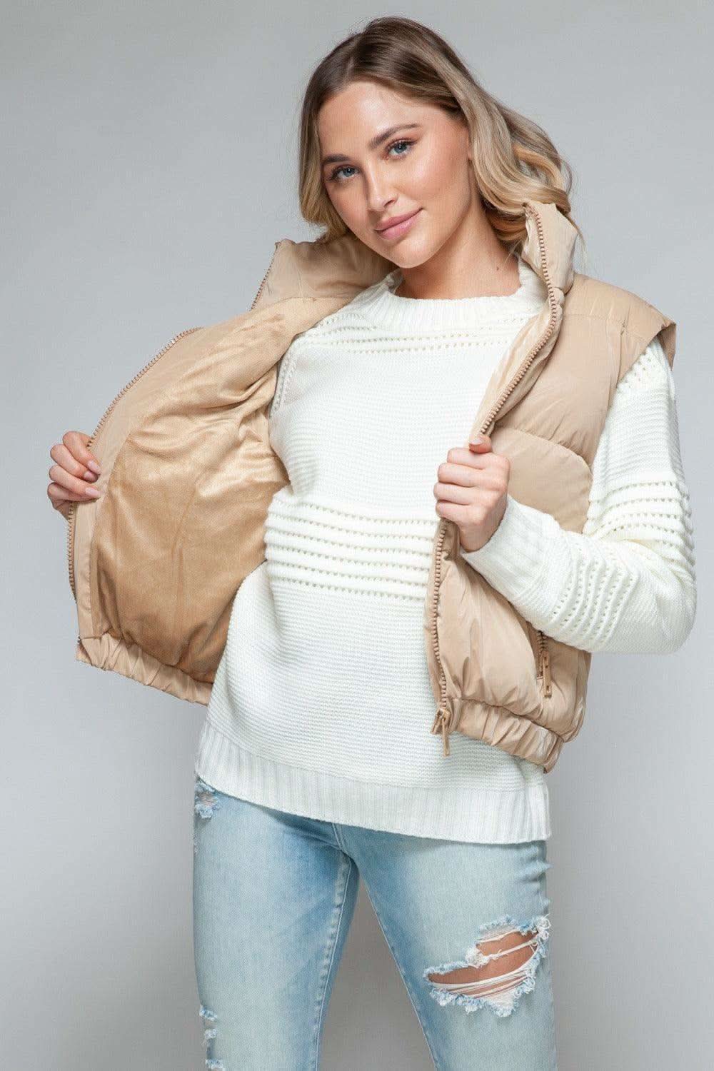 Snobbish Fine Fur Lining Quilted Vest - SwagglyLife Home & Fashion