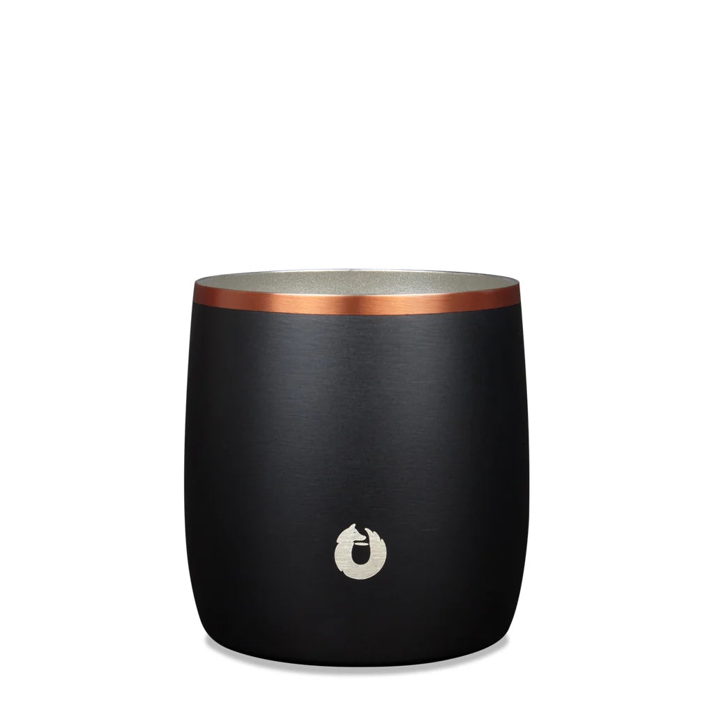 Stainless Steel Rocks Glass with Lid, Black in Black - Drinkware photo