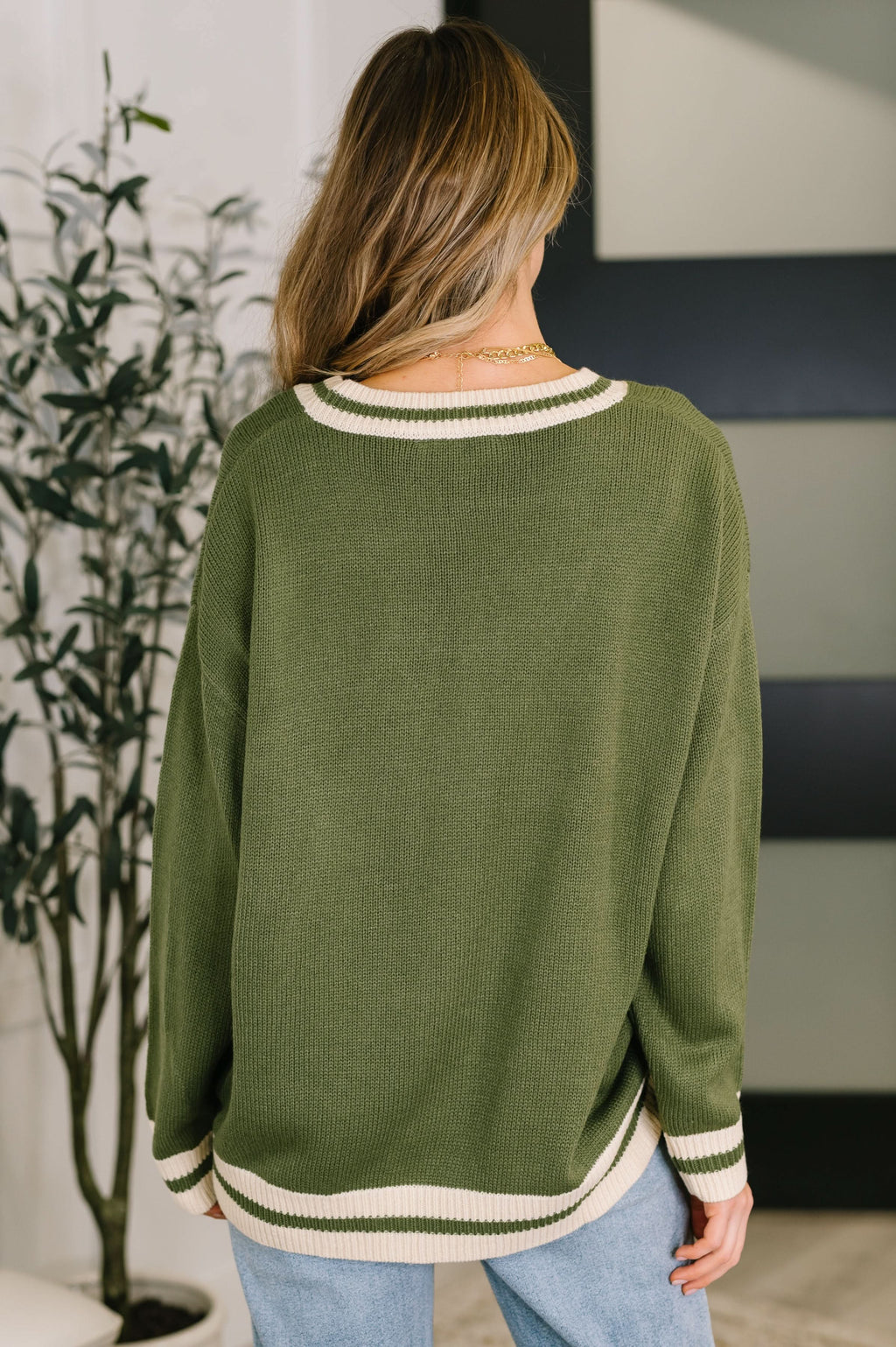 Something Simple Full Front Button Down Cardigan in - Womens photo