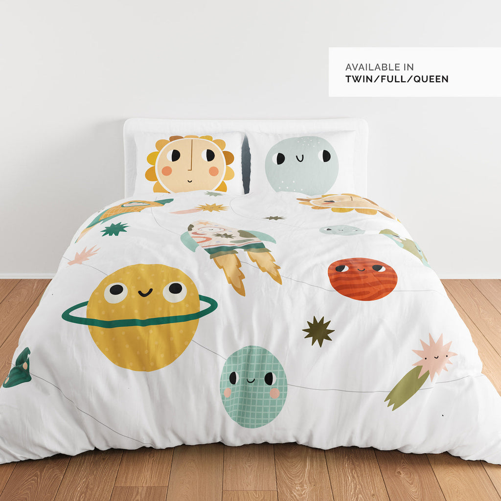 Space Explorer Duvet & Pillowcase in - Big Kid Bedding photo