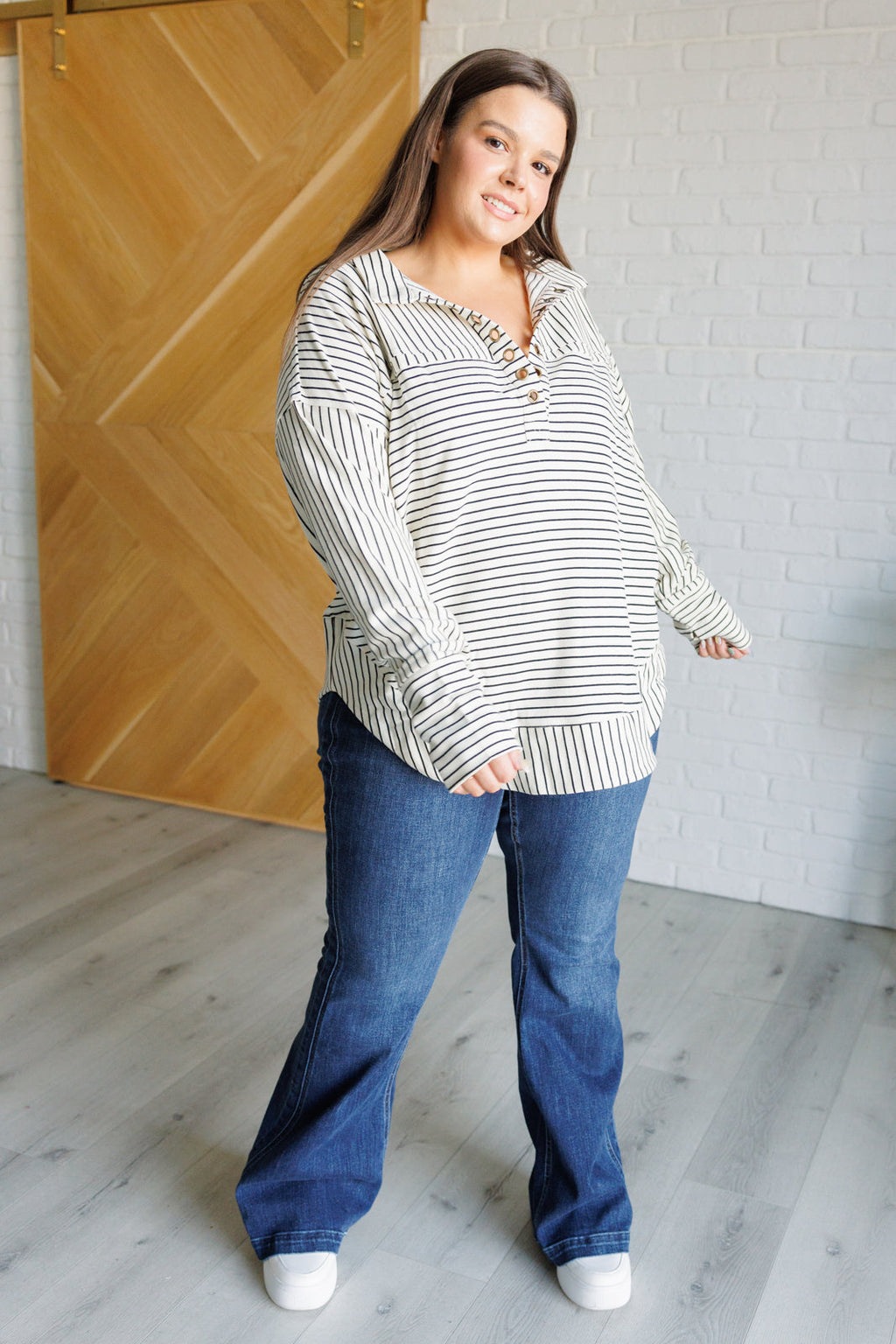 Striped Serendipity Pullover -