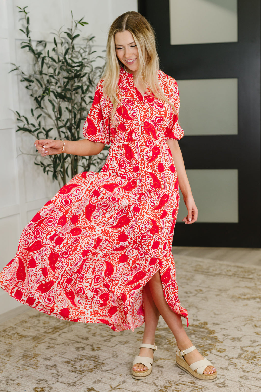 Strolling By Floral Maxi Dress in - Womens photo