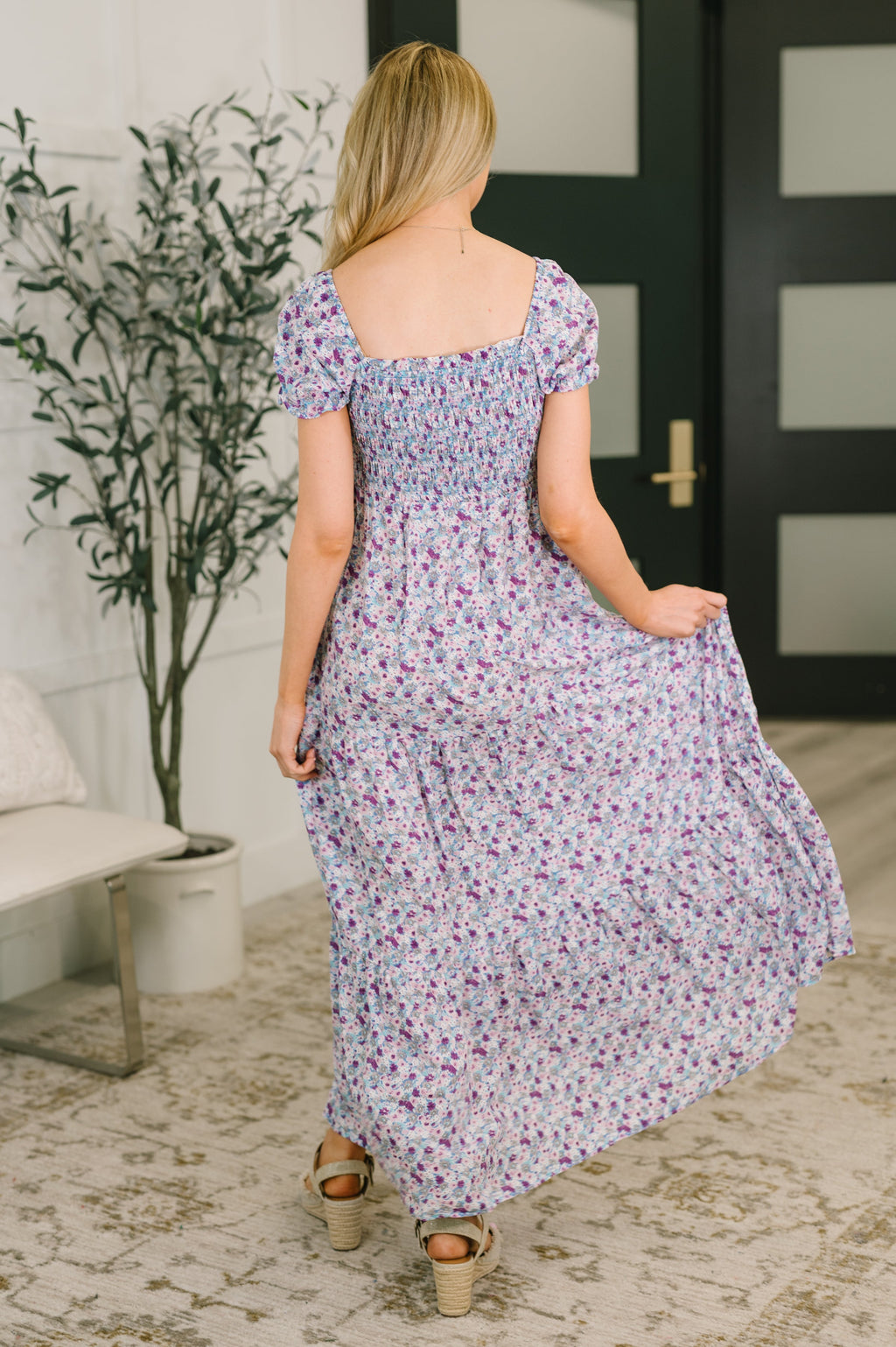 Sugar Talking Tiered Dress in Floral Print in - Womens photo
