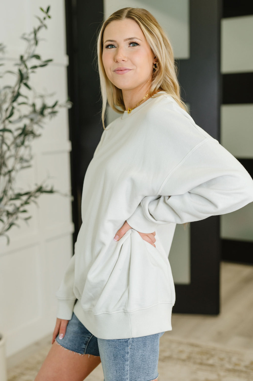 Sunday Snug Relaxed Pullover in Bone - SwagglyLife Home & Fashion