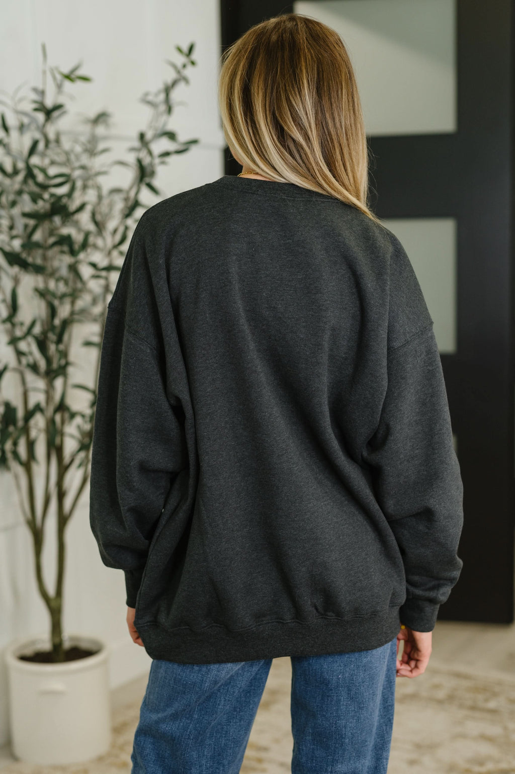 Sunday Snug Relaxed Pullover in Charcoal - SwagglyLife Home & Fashion