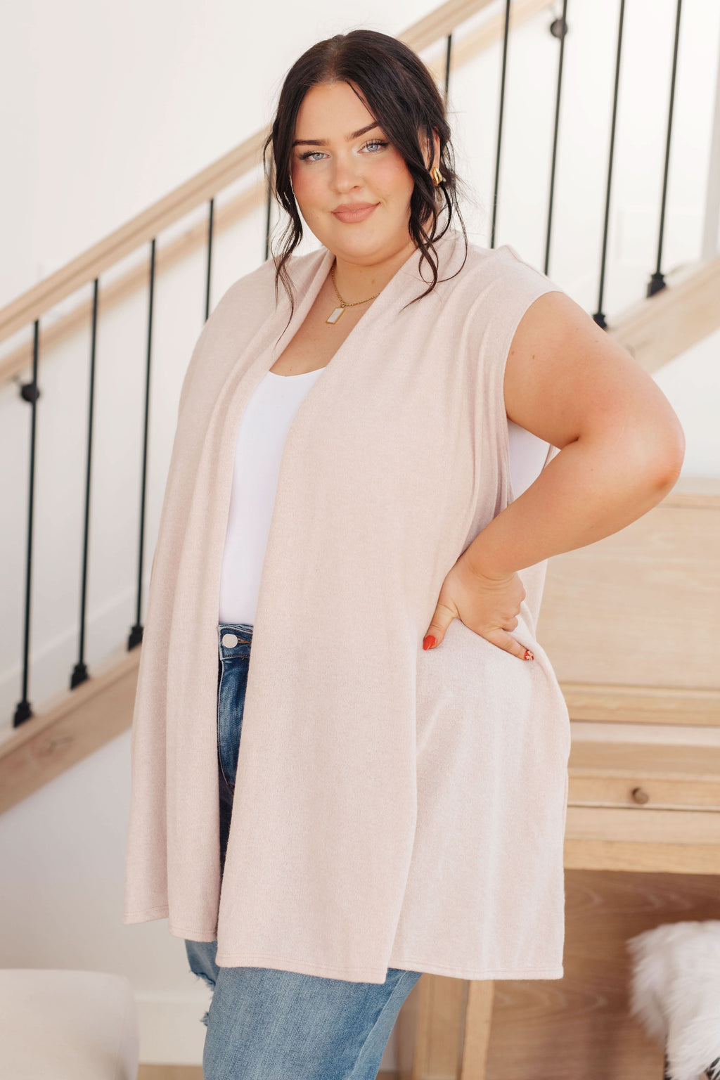 Surely a Win Sleeveless Cardigan in - Layers photo