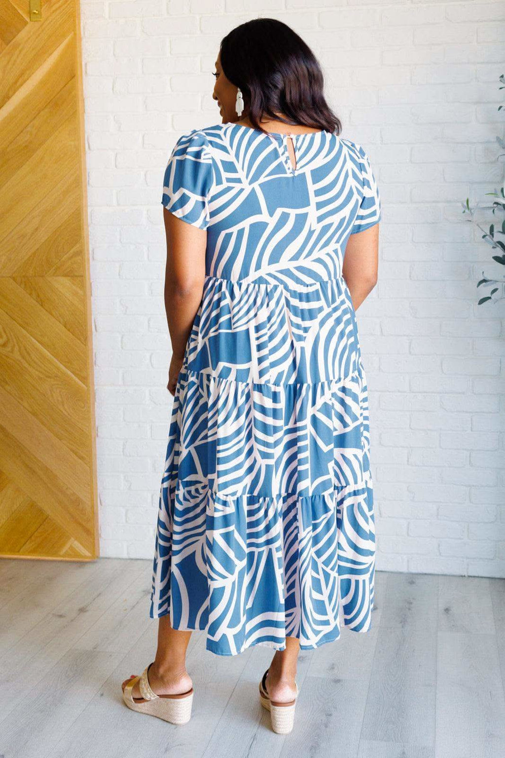 Surf Watch Tiered Midi Dress in - Dresses photo