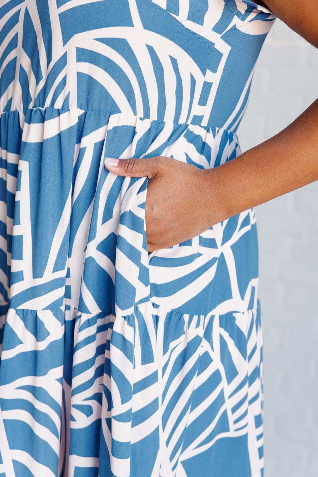 Surf Watch Tiered Midi Dress in - Dresses photo