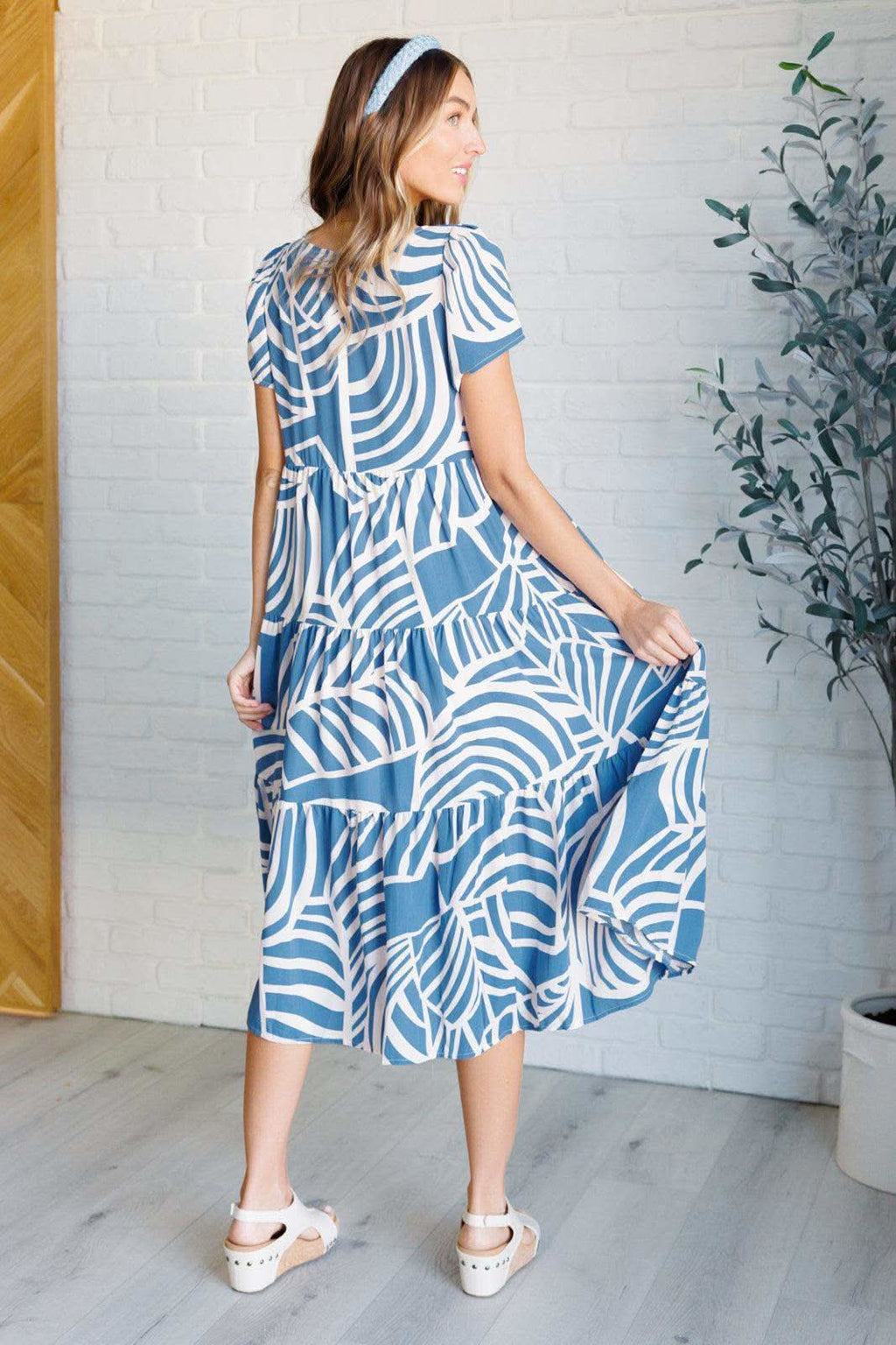 Surf Watch Tiered Midi Dress in - Dresses photo
