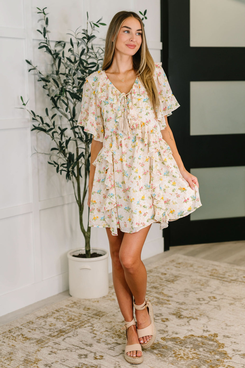 Sweet Escape Boho Floral Dress in - Womens photo