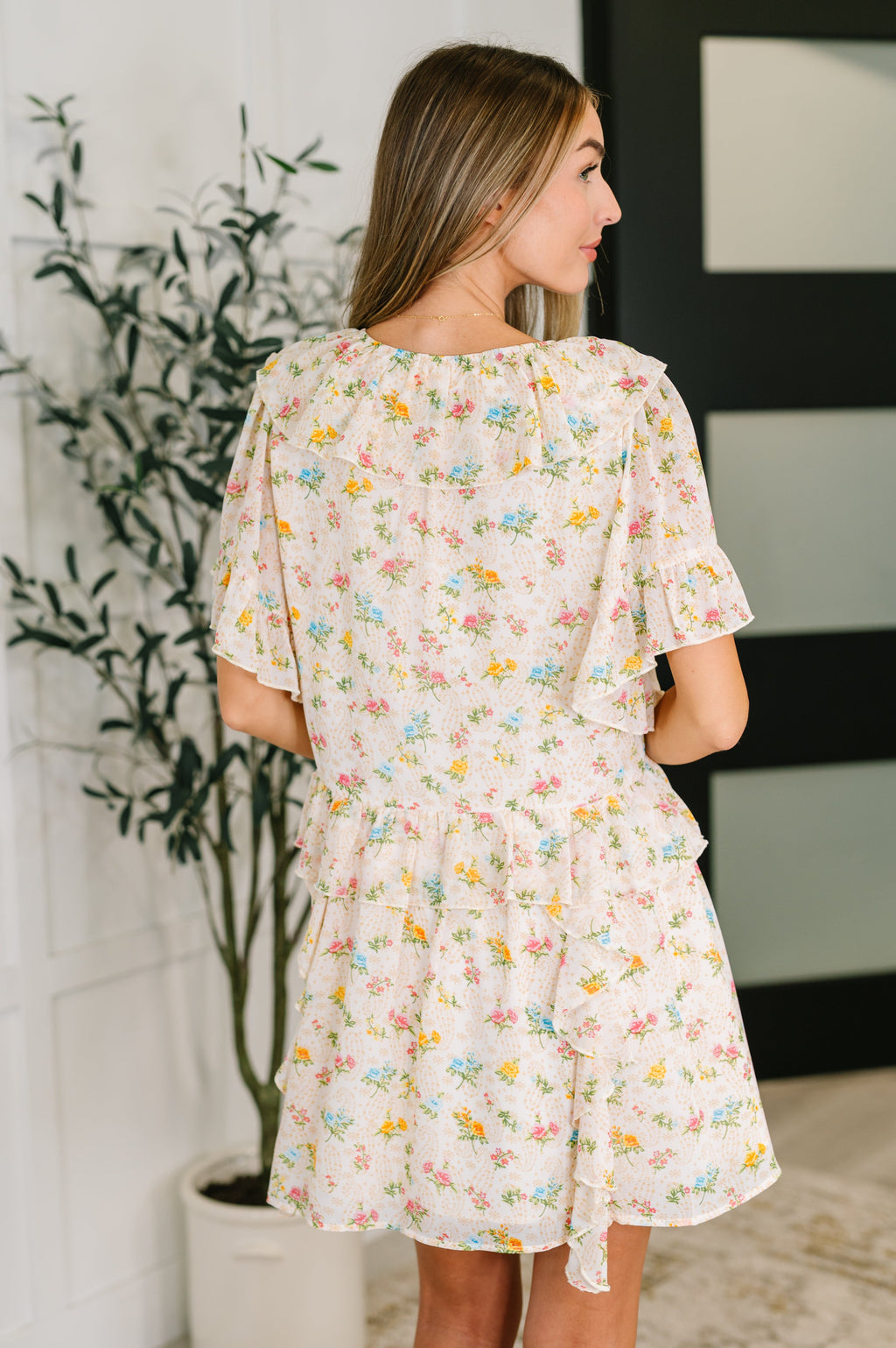 Sweet Escape Boho Floral Dress in - Womens photo
