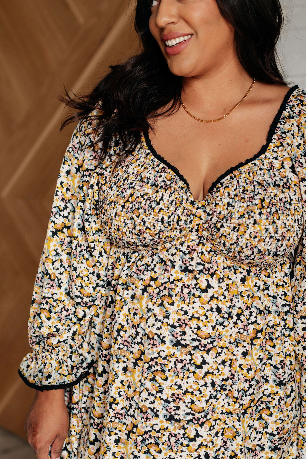 Sweet Solitude Floral Babydoll Dress in - Dresses photo