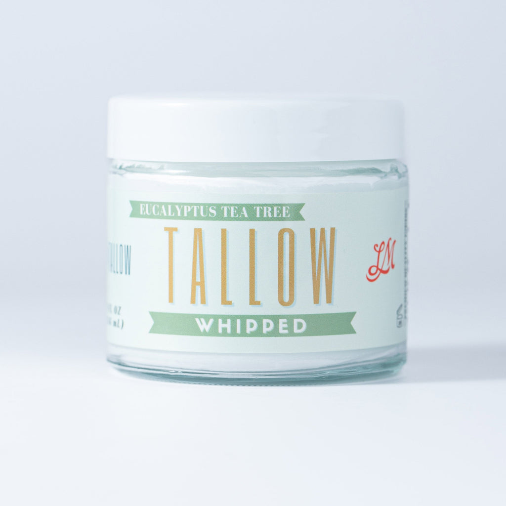 Whipped Tallow | All Natural Moisturizer Choose Scent Size 2oz-85oz in Eucalyptus Tea Tree 9oz - Body Cream/Lotion photo