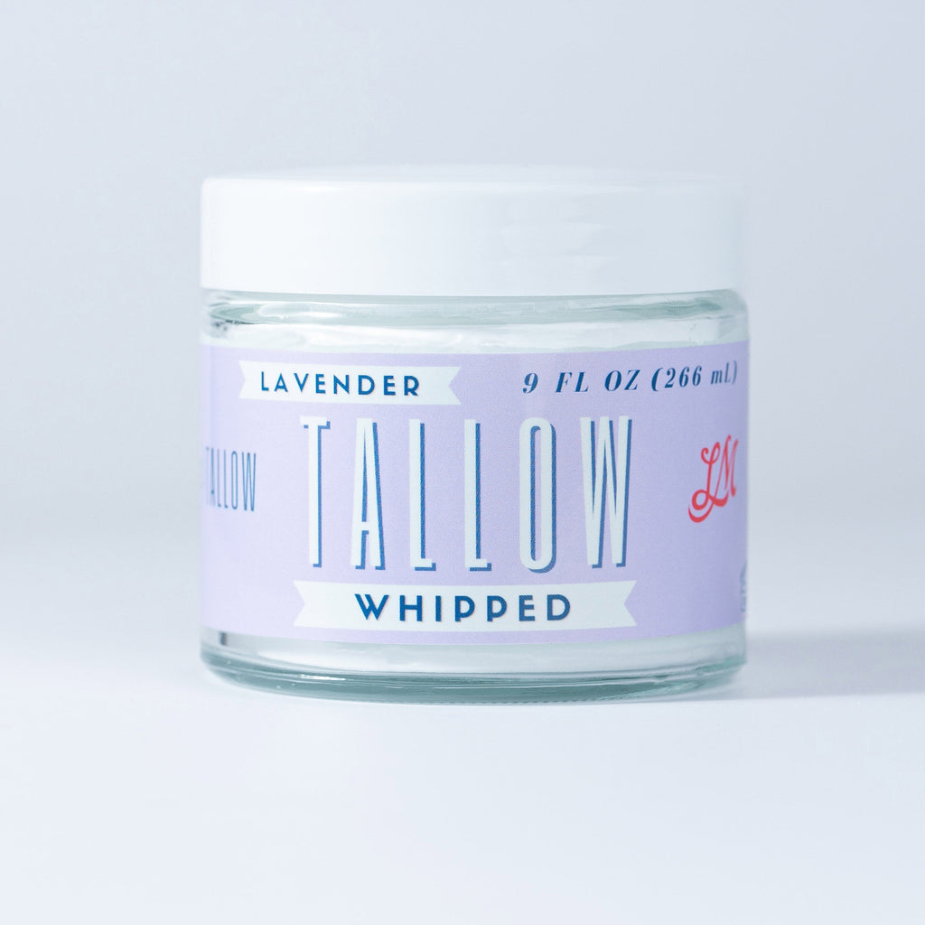 Whipped Tallow | All Natural Moisturizer Choose Scent Size 2oz-85oz in Lavender 9oz - Body Cream/Lotion photo