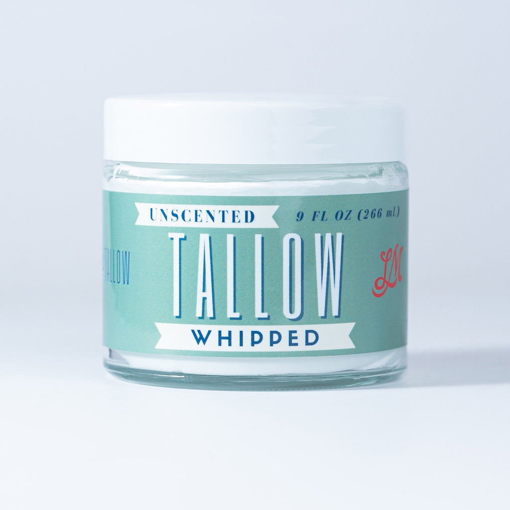 Whipped Tallow | All Natural Moisturizer Choose Scent Size 2oz-85oz in Unscented 9oz - Body Cream/Lotion photo