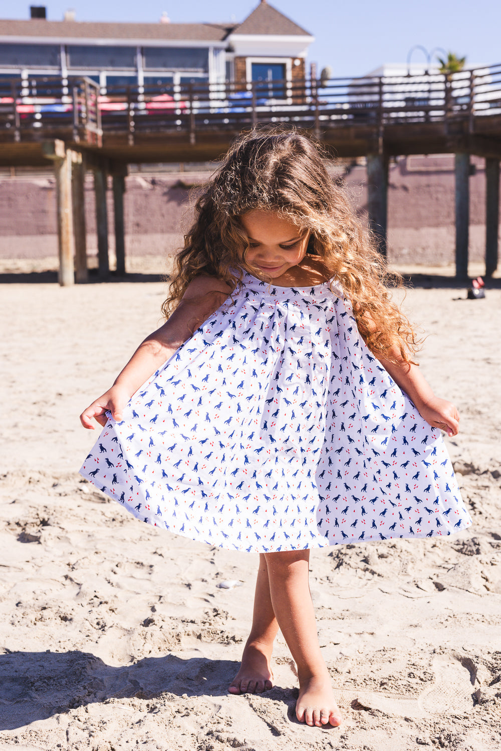 Dino Trapeze Dress in - photo
