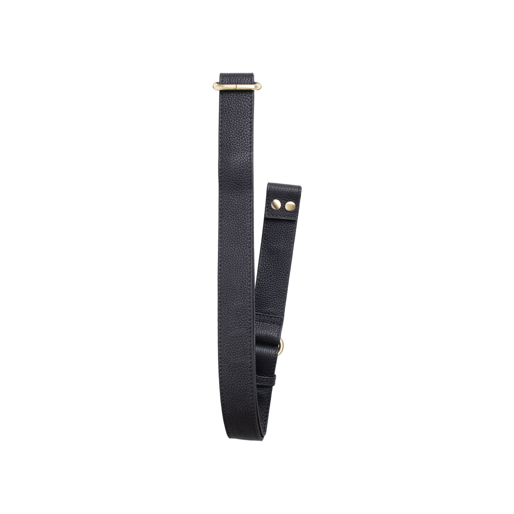 The Crossbody Strap in The Tatum Black Togo - Goods photo